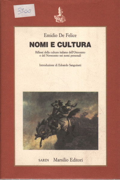 Los nombres y la cultura, Emidio De Felice