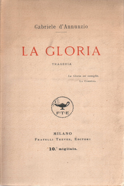 Gloria, Gabriele D'Annunzio