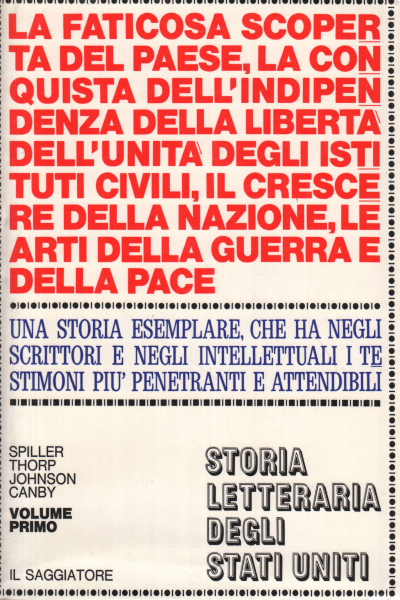 Storia letteraria degli Stati Uniti (5 volumi), AA.VV.