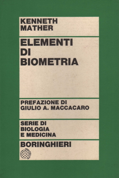 Elements of biometrics, Kenneth Mather