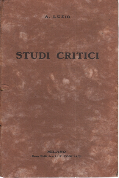 Kritische Studien, Alessandro Luzio