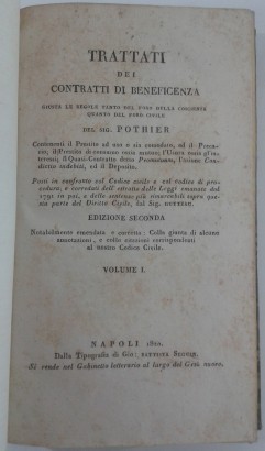 Tratados caritativos según r, Robert Joseph Pothier