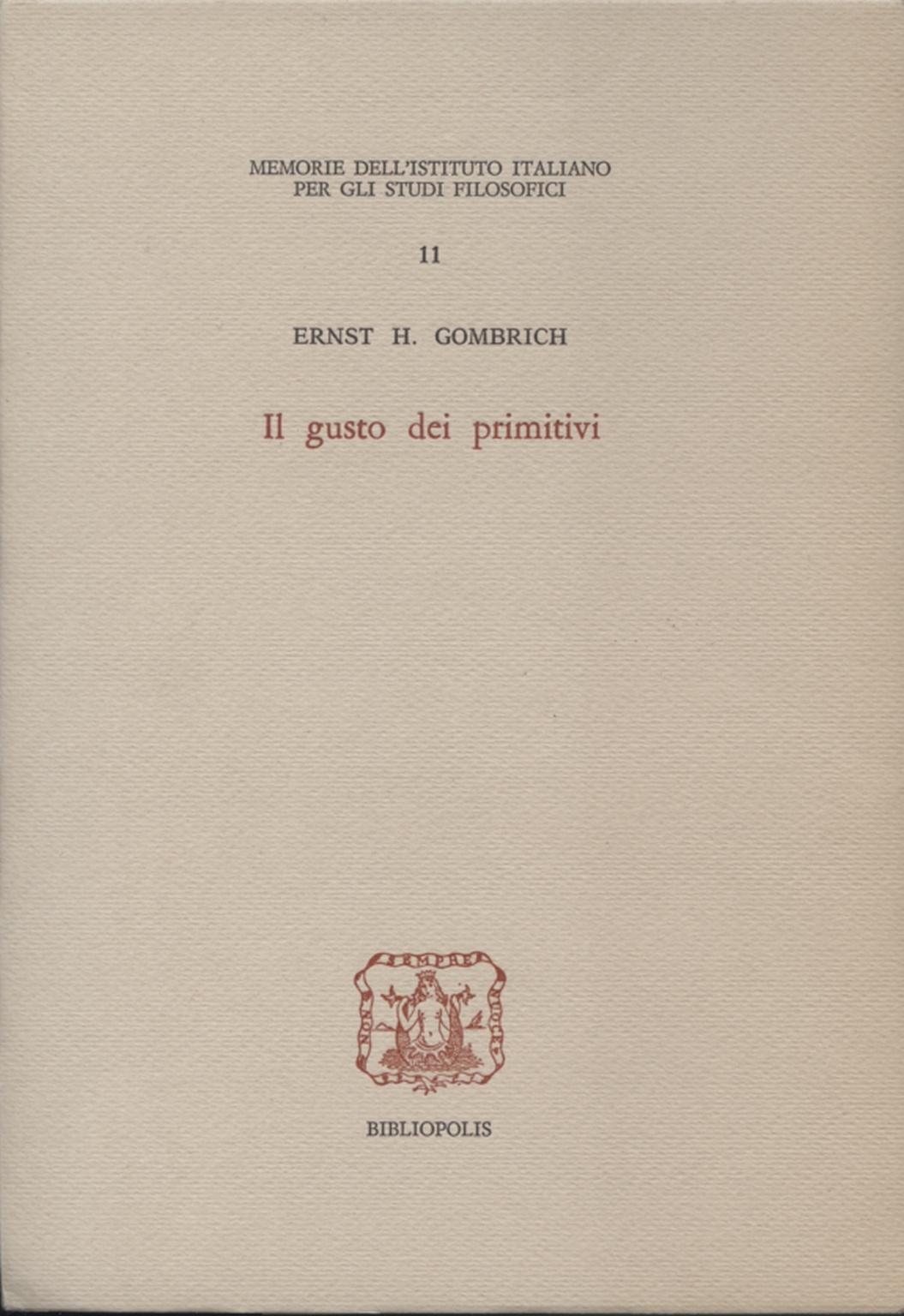 El sabor de la primitiva, Ernst H. Gombrich