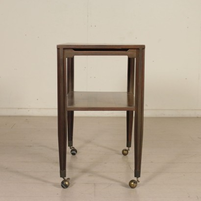 Service Cart Rosewood Veneer Vintage Manufactured in Italy 1960s