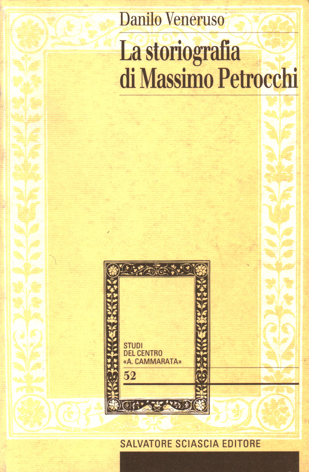 The historiography of Massimo Petrocchi, s.a.