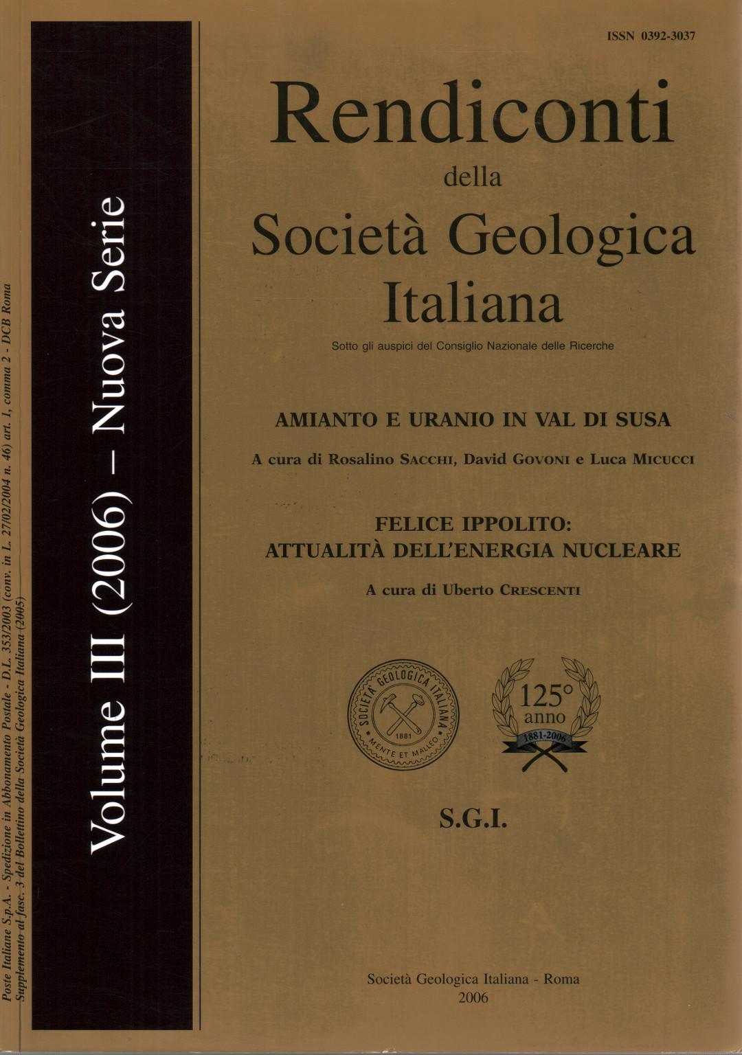 Statements of the Italian Geological Society. Vol., s.a.