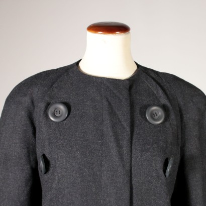 Cappotto Grigio Vintage Anni 50-60