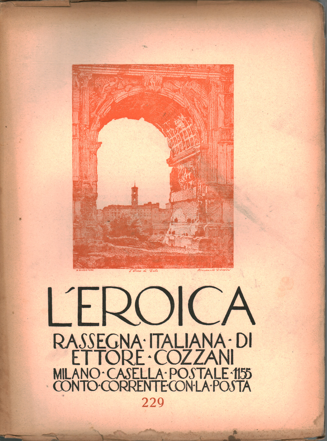 L eroica. Rassegna italiana di Ettore Cozzani. Ann, s.zu.