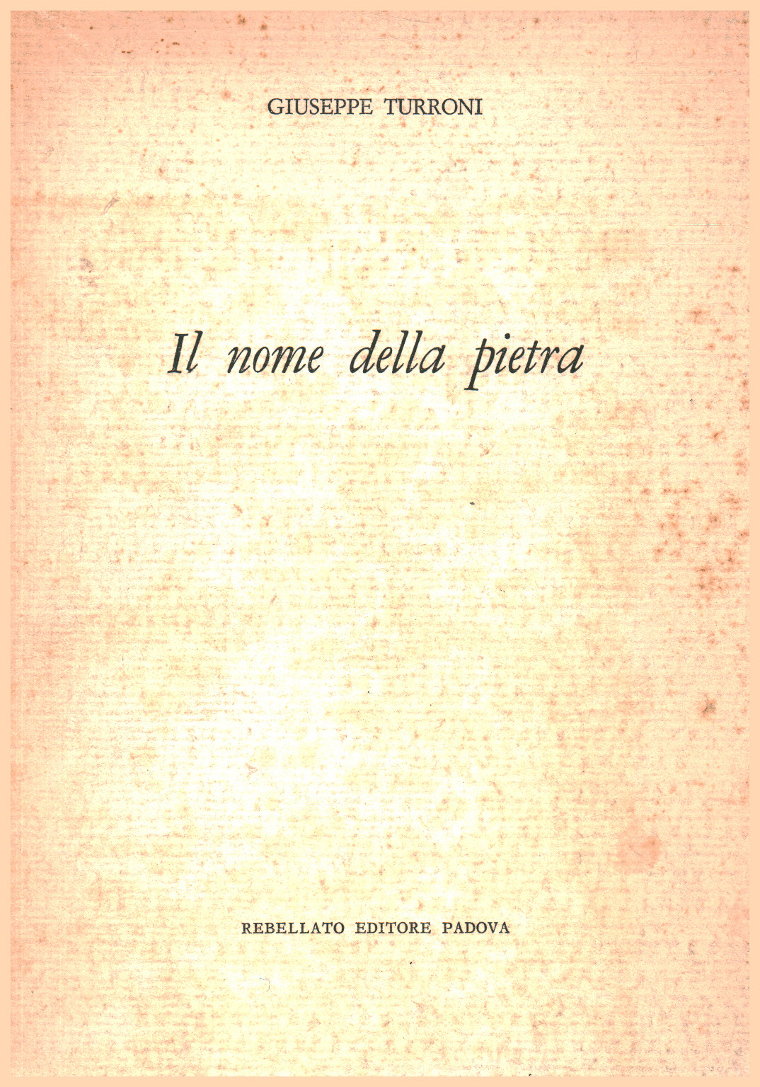 Il nome della pietra, s.a.