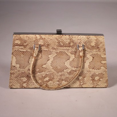 Handtasche Pythonleder Italien 1970er