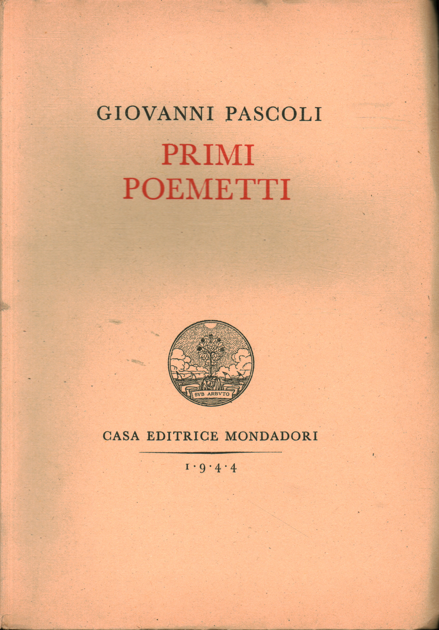 Ersten poemetti, Giovanni Pascoli