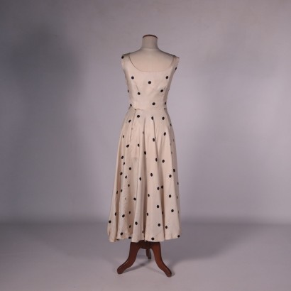 Robe de Cocktail Vintage Soie Milan Italie Années 50-60