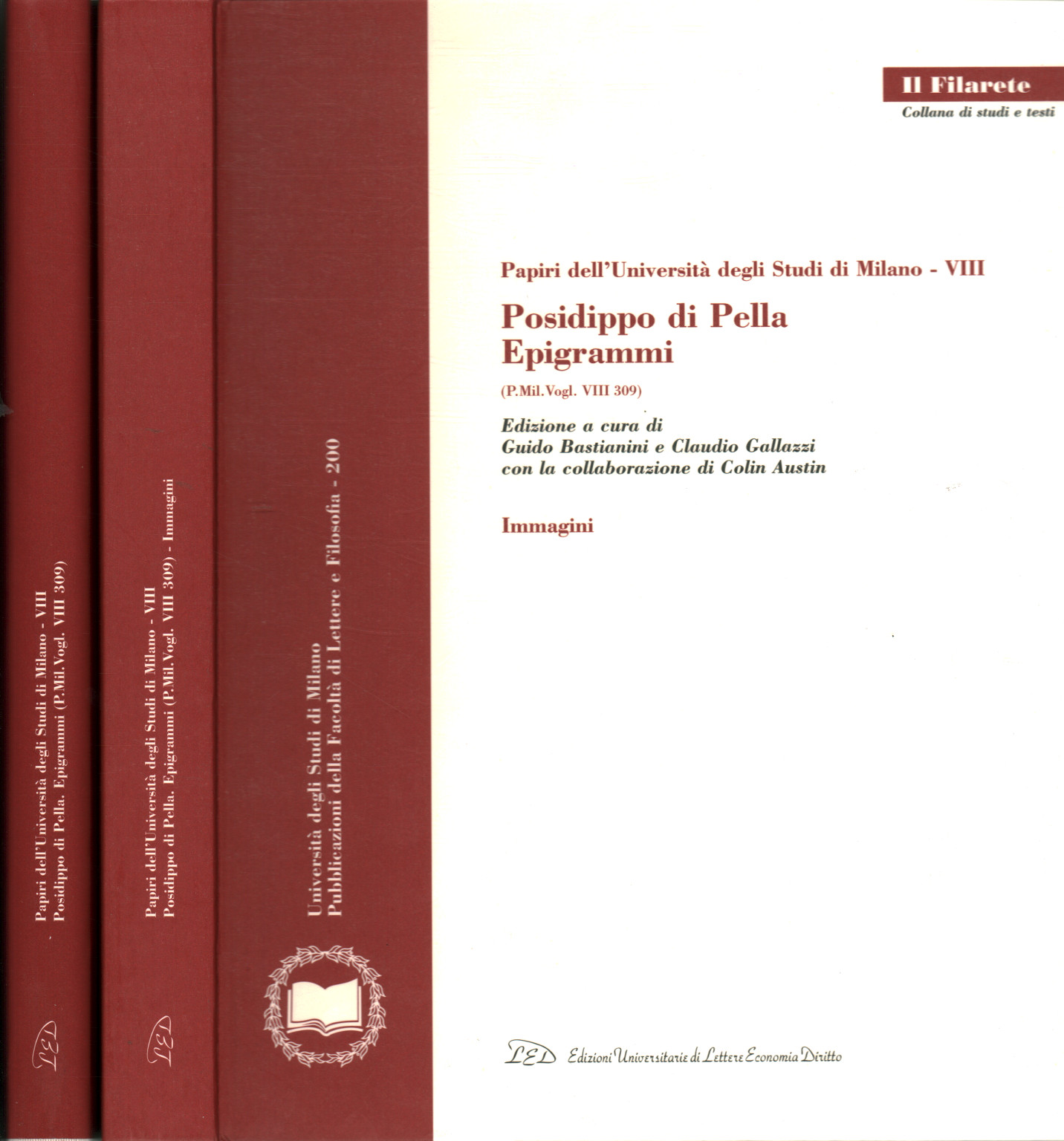 Papyri der Universität Mailand VIII., Guido Bastianini Claudio Gallazzi Colin Austin