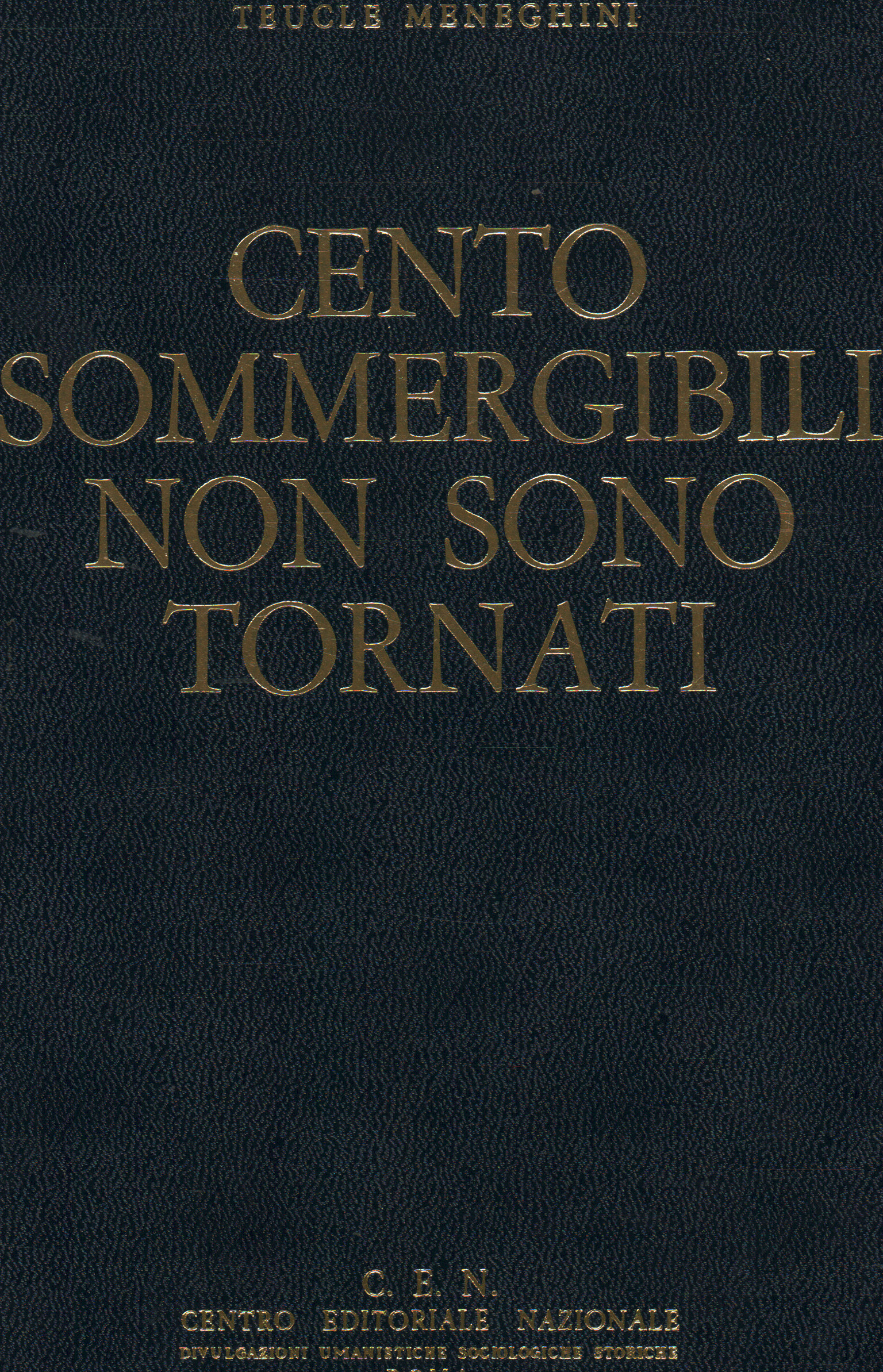 Cento sommergibili non sono tornati, Teucle Meneghini