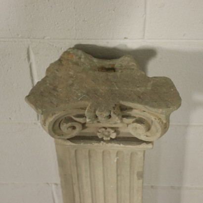 Paar Pilaster Renaissance Sandstein Italien XVI Jhd