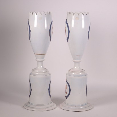 Paire de Vases Céramique - Europe XIX Siècle