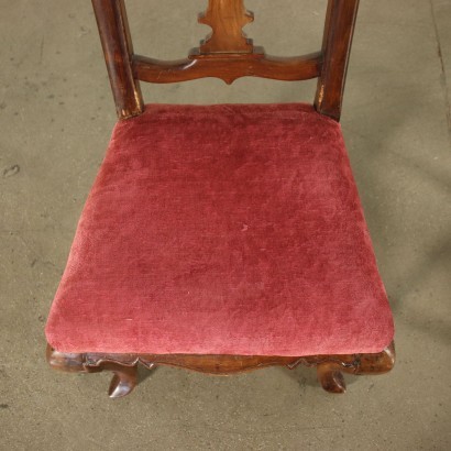 Paire de Chaises, Noyer, Rembourré, Modène (Italie), XVII S.