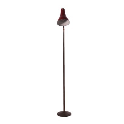 Lampadaire Vintage en Laiton Alluminium Italie Années 1950