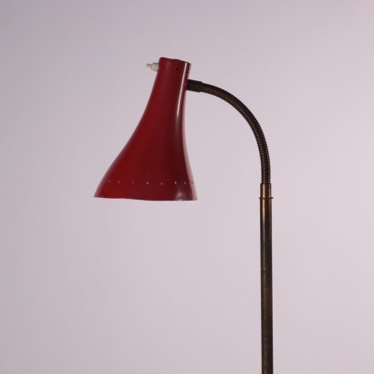 Lampadaire Laiton Alluminium - Italie Années 1950