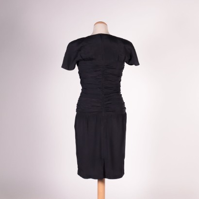 Max Mara Vintage Kleid Seide Italien 1980er-1990er