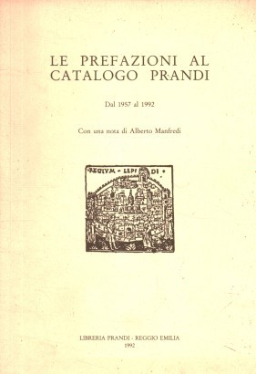 Le prefazioni al Catalogo Prandi