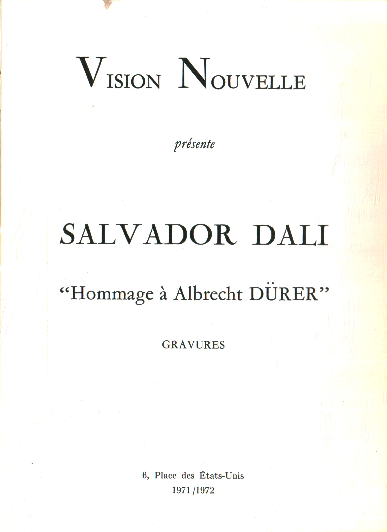 Salvador Dalí. Hommage an Albrech