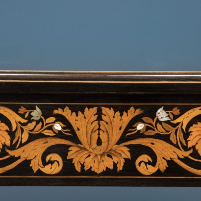 Inlaid Table Attr. to Luigi and Angiolo Falcini Chestnut - Italy XIX C