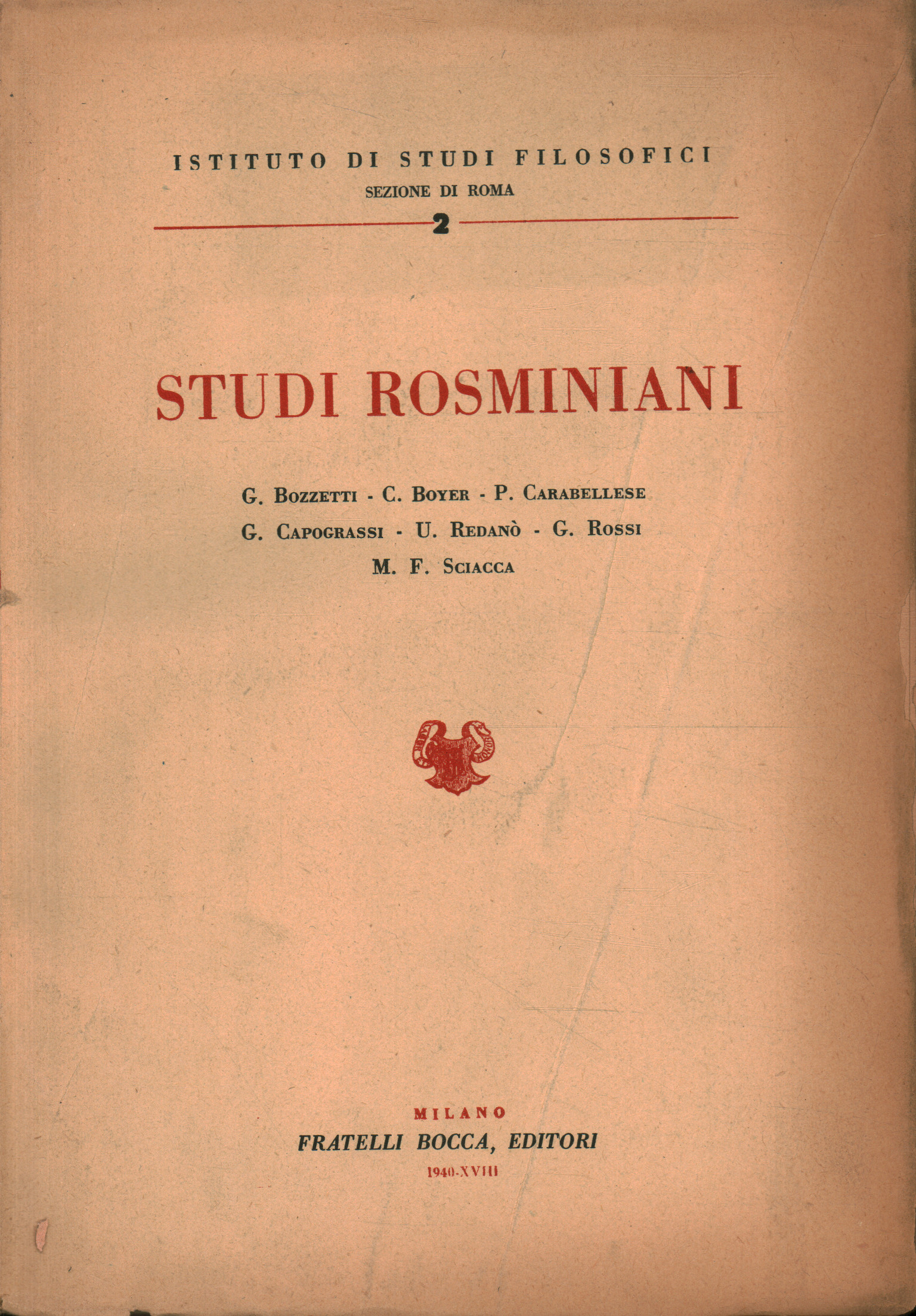 Rosminianische Studien