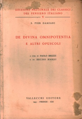 De divina omnipotentia e altri opuscoli