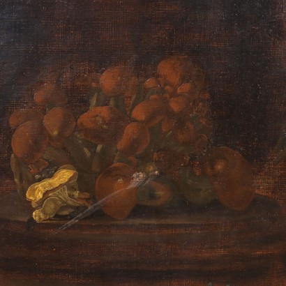 Huile sur Toile Nature Morte Italie XVIII Siècle