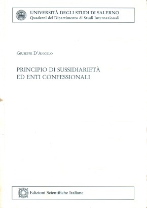 Principio di sussidiarietà ed enti confessionali