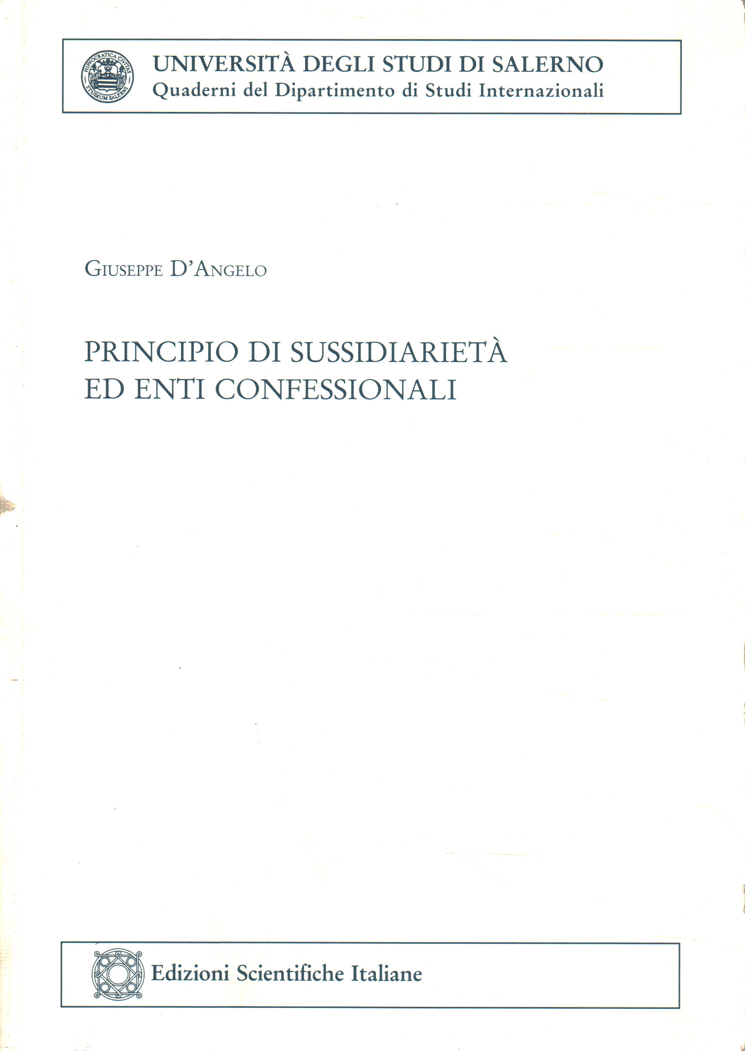 Principio di sussidiarietà ed enti