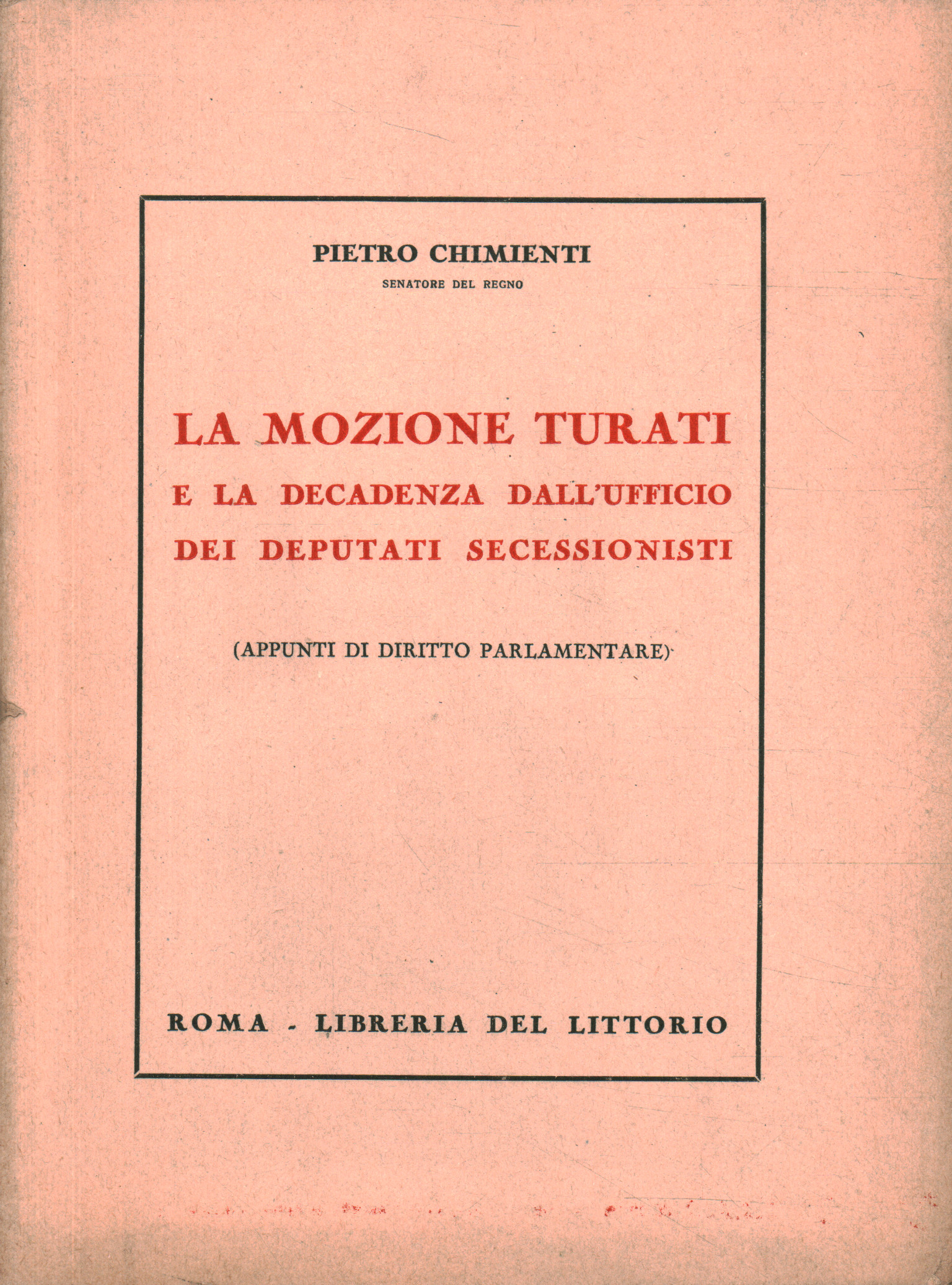 Der Turati-Antrag und der Verfall der 0