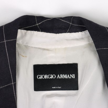 G. Armani Vintage Jacke Leinen Gr. M Italien 1980er-1990er