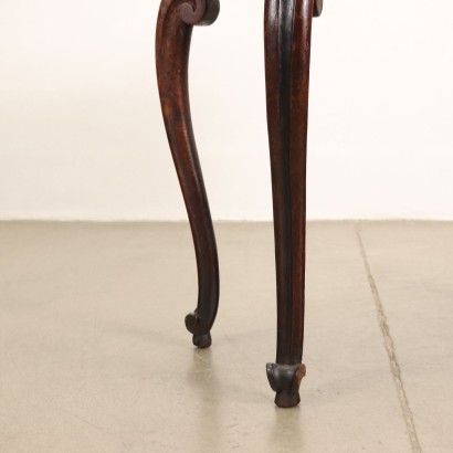 Table Pliante Baroque Bois Italie XVIII Siècle