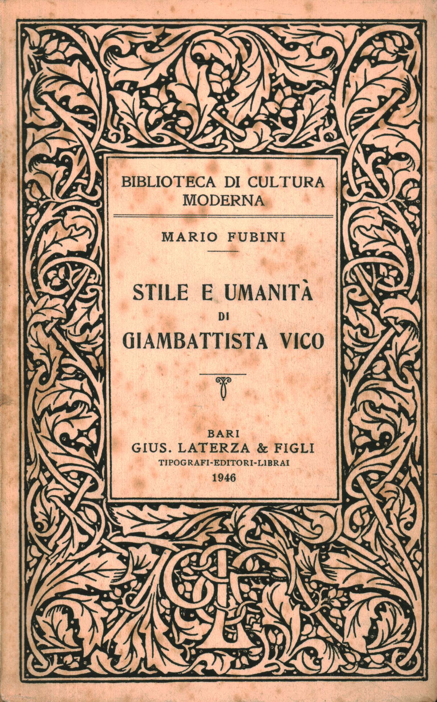 Stile e umanità di Giambattista Vic