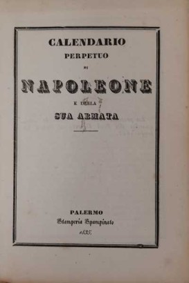 Calendario perpetuo di Napoleone e della