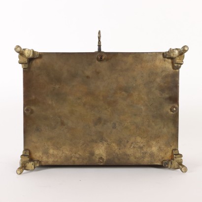 antigüedades, caja, caja antigüedades, caja antigua, caja italiana antigua, caja antigua, caja neoclásica, caja del siglo XIX, joyero de bronce calado