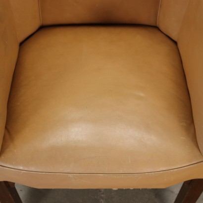 Fauteuil Simili Cuir Italie Années 1930-1940