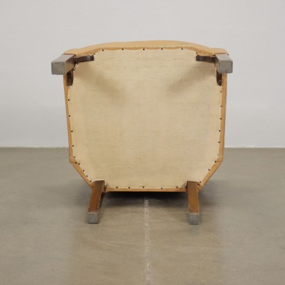 Fauteuil Simili Cuir Italie Années 1930-1940