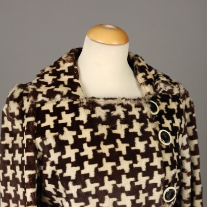 Cappotto in Pelliccia Stampata Vintage