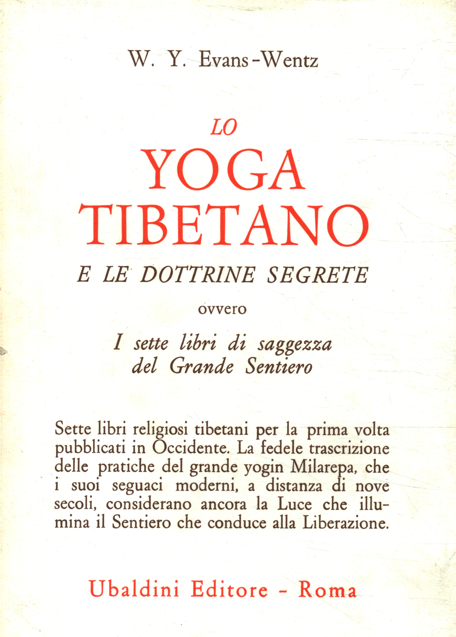 Tibetan yoga and secret doctrines