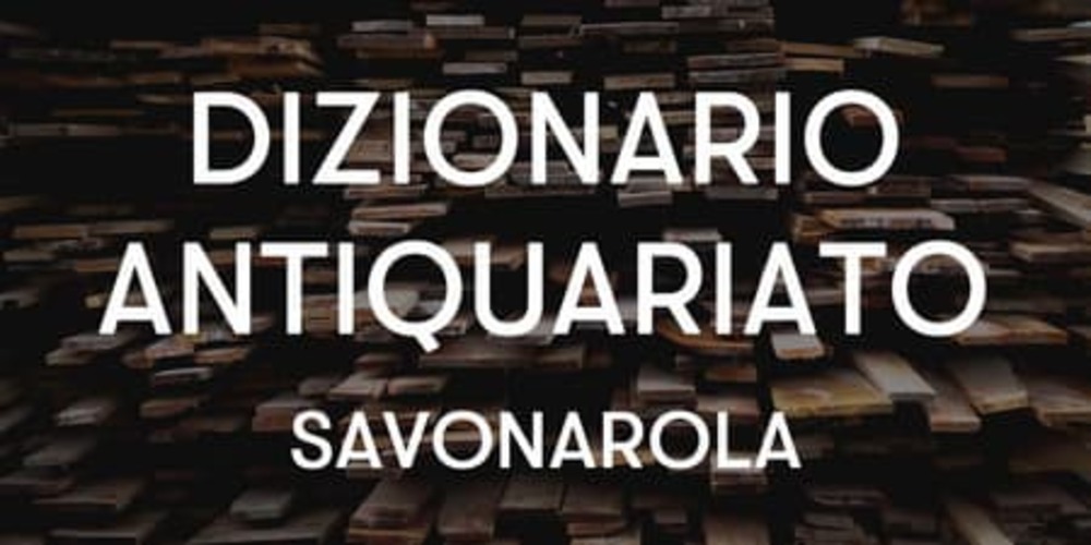 dizionario antiqariato